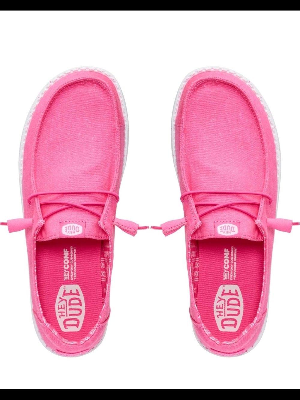 Hey Dude Pink Women's Slip-On Canvas Sneakers